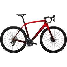 Shimano Dura-Ace Landevejscykler Trek Domane SLR 9 Gen 4 - Metallic Red Smoke to Red Carbon Smoke