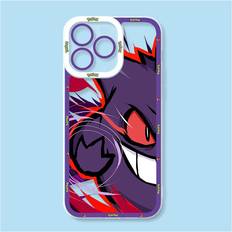 PlayMc iPhone SE 2020 Luxury Pokemon Phone Case For iPhone Soft Silicone Cover Purple