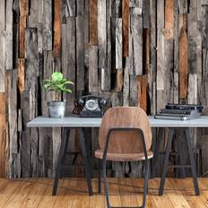 Bruna Väggdekor Wonda Fototapet Wooden Curtain Premium 100x70 Väggdekor