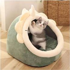 SRJ STAR Pet Cat Kitten Cave Bed Cute Cat Igloo Bed Dog Puppy