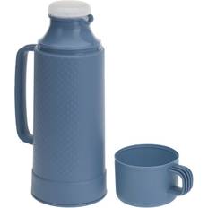 Koopman 1L Flask Glass Vacuum Insulated Tea Coffee Hot Travel Mug