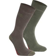 Craghoppers Unisex Insect Repellent Twin Pack Socks - Woodland Green/Wild Olive