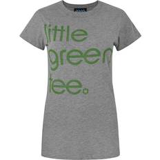 JUNK FOOD Womens/Ladies Little Green Tee T-Shirt Grey Marl