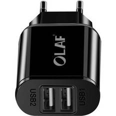 2Pcs Dual USB Charger 5V 2A EU Plug Adapter Fast Wall Charger Portable Charge For Samsung S8 S9 Xiaomi Mi 8 For Iphone 7 X XS