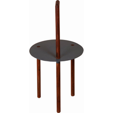 Ebern Designs Small Tables Ebern Designs Round Metal Top End Small Table