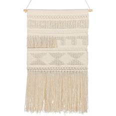 Cotton Wall Decor Beliani Cotton Hanging with Tassels Wall Decor