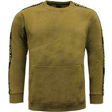 Streeter Crew Neck Sweatshirt Olive Mens Pullover Jumper 102085 382 A38E UK
