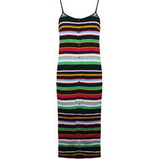Vans Dresses Vans Off The Wall Sleeveless Striped Multicoloured Womens Midi Dress VN0005HW448 UK