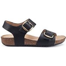 Textile - Women Heeled Sandals Hotter Tourist II - Black