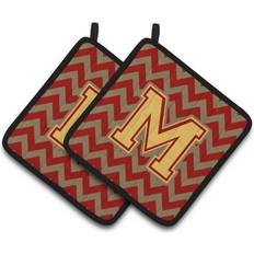 Gold Trivets Caroline's Treasures Carolines Treasures CJ1048-MPTHD Letter M Chevron Trivet