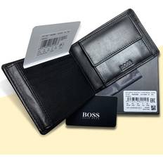 HUGO BOSS Arezzo Mens Black Trifold coin wallet Gift for men