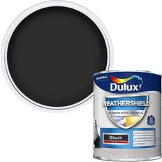 Dulux Weathershield Exterior Gloss 750ml Black 0.75L