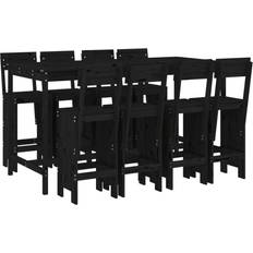 Bargrupper vidaXL black pine Outdoor Bar Set