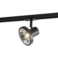 QAZQA Spotlights QAZQA Modern 1-fas Spårspotlight Svart GU10 111 mm Spotlight
