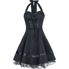 H&R London Lace Cotton Dress Short dress black
