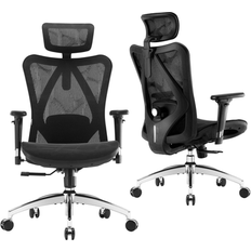 Black Office Chairs SIHOO M57 Full Mesh Breathable Office Chair