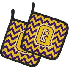 Gold Trivets Caroline's Treasures Caroline Treasures CJ1041-QPTHD Letter Q Chevron Trivet