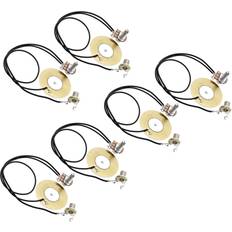 Tlily 6Pcs 50MM Guitar Pickup Piezo Transducer Prewired Amplifier with 6.35MM Output Jack