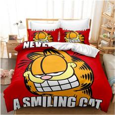 Xcsgsra King 87''X95''/3PCS Garfield Duvet Cover Multicolour