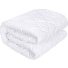 Utopia Bedding Quilted Fitted Pad Not Mattress Cover White (190x90cm)