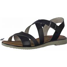 Jana Tofflor & Sandaler Jana Jana Damen 8-8-28115-28 Flache Sandale, Black