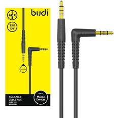 FoneFunShop Budi 3.5mm Jack To AUX Cable 1.2m Long - Black