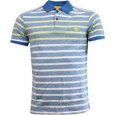 Timberland Polo's Timberland Earthkeepers Washed Blue Cotton Mens Polo Top Shirt 6013J 422