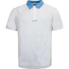 Raglan Polo Shirt White Mens Textile