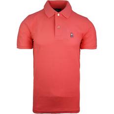 Psycho Bunny Kleding Psycho Bunny Classic Polo Short Sleeve Mens Cotton Top B6K001B1PC CORAL