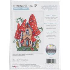 Counted Cross Stitch Kit 5"X7"-Forest House 18 Count 70-65227