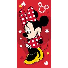 Textiles Disney Disney Minnie Mouse COTTON Hearts Bath Towel Red
