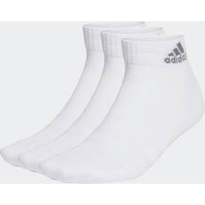 Padded Socks adidas Cushioned Sportswear Ankle Socks Pairs White Grey Four 4.5-5.5