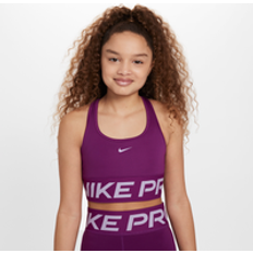 Purple Underwear Children's Clothing Nike Girls' Dri-FIT Novelty Pro Sports Bra, Small, Viotech