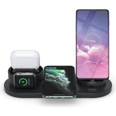 Mobile Device Holders Ranpo 6in1 Multifunctional Wireless Charger Desktop Phone Stand