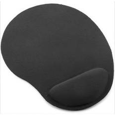 Black Wrist Support Mouse Mat