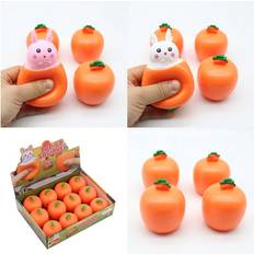 Carrot Stress Bunny Ball Decompression Toy Tactile Sensory Stimulation Gift Kids