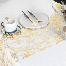 Gold Tablecloths Tlily 2X Sparkling Ribbon Tablecloth Gold