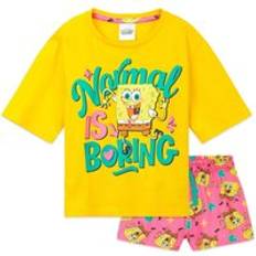 Multicoloured Pyjamases SpongeBob Short Sleeve Pyjama Set Multi 4-5 Years