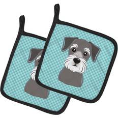 Trivets Caroline's Treasures BB1144PTHD Checkerboard Blue Schnauzer Trivet