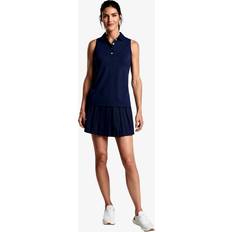 Peter Millar Banded Sport Mesh Sleeveless Button - Marinblå