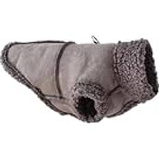 UOSIA Hund Vinterjacka D-Ring Lamm Fleece Varm Hundkappa Brittisk Stil