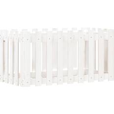VidaXL Raised Garden Beds vidaXL white pine, 100 Garden Raised Bed Fence Planter Solid Pine 50x100x170cm