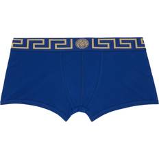 Versace Men's Underwear Versace Underwear Blue Greca Border Boxers