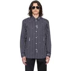 Versace Shirts Versace Navy Nautical Stripe Shirt