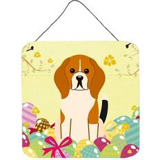 ComfortCreator Easter Eggs Beagle Wall Decor