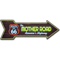 Interior Details SignMission Decal-999728_Mother Road 66 Neon Arrow Wall Decor