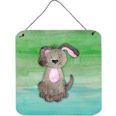 Turquoise Wall Decor ComfortCreator Dog Teal & Green Watercolor Prints Wall Decor