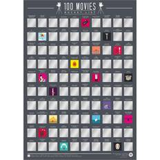 Gift Republic GR630004 100 Movies Scratch Poster