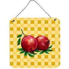 ComfortCreator Whole Pomegranates on Basketweave Wall Decor