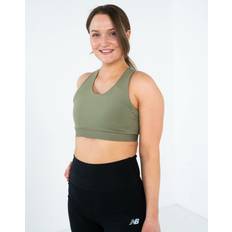 New Balance Women Underwear New Balance Sleek Medium Support Sports Bra - Green